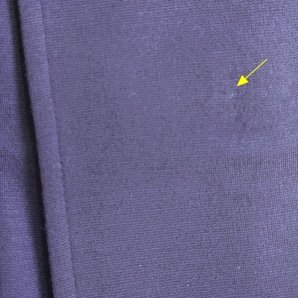 Eileen Fisher Purple Ponte Knit Belted Self Tie Coat Pockets Stretch Classic - Picture 10 of 10